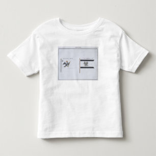 プロイセン旗のフランスのな本から、c.181印を付けます トドラーTシャツ