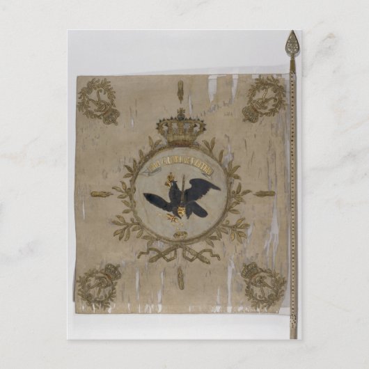 プロイセン歩兵の旗 ポストカード (正面)