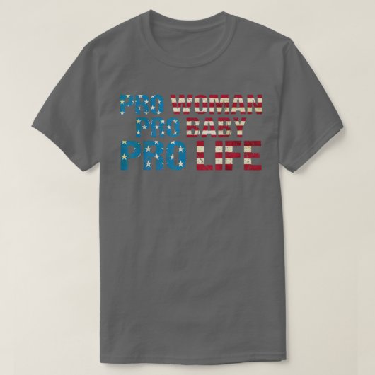 プロウィメンプロベビープロライフ Tシャツ (デザイン正面)