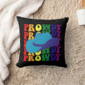 プロウディロデオハウディカウボーイ女性のカーボーイLGBTQウェスタン クッション (ブランケット)