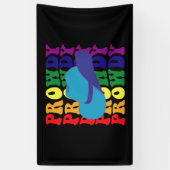 プロウディロデオハウディカウボーイ女性のカーボーイLGBTQウェスタン 横断幕 (縦)