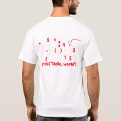 "プロウドギーク" 究極のギークTシャツ Tシャツ (裏面)