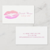 プロエレガントスタイリッシュの – キラキラした唇 名刺 (正面/裏面)