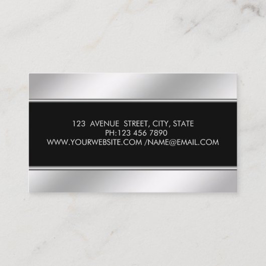 プロエレガントスタイリッシュディオダイヤモンドの唇 名刺 (裏面)