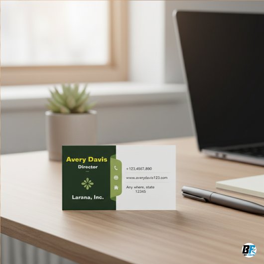 プロエレガントフェッシクラシックャーのミニマルデザイン 名刺