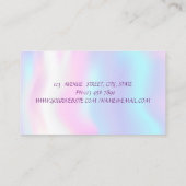 プロエレガントフローラハイヒール,ホログラフィック 名刺 (裏面)