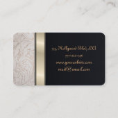 プロエレガントモノグラム黒 名刺 (裏面)