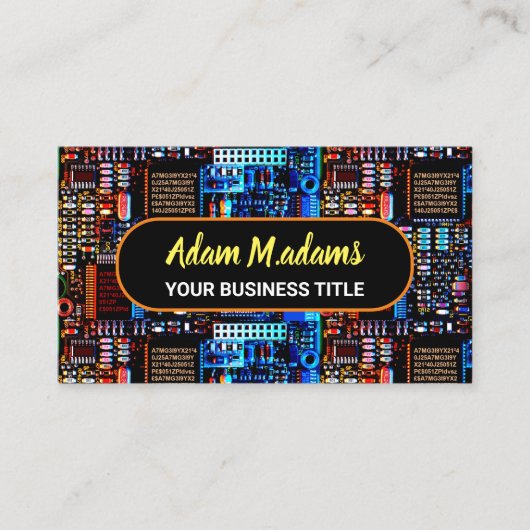 プロエレクトロニクス PCB プリント基板 (QRコード) 名刺 (正面)