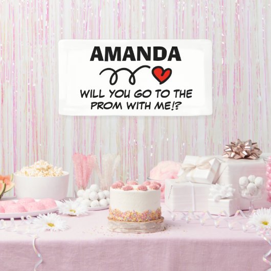 プロカスタムム・ホコ提案ロマンチック・ハート 横断幕 (パーティー)