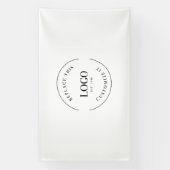 プロカスタムラージロゴ会社ブランディングシンプル 横断幕 (縦)