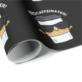 プロカフェイおもしろいネーターカフェインコーヒープンダークBG ラッピングペーパー (ロールコーナー)