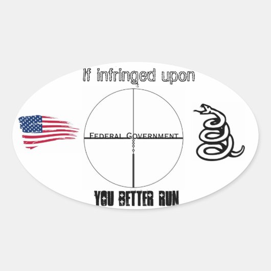 プロガンのステッカー#1 楕円形シール (正面)