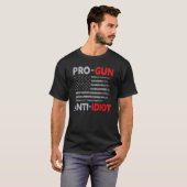プロガンアンチバカ米国国旗 Tシャツ (正面フル)