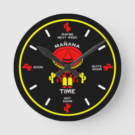 プロキュレーター怠惰な人のギフト ラウンド壁時計