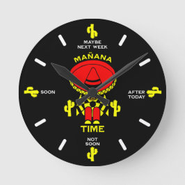 プロキュレーター怠惰な人のギフト ラウンド壁時計