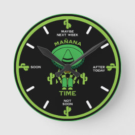 プロキュレーター怠惰な人のギフト ラウンド壁時計