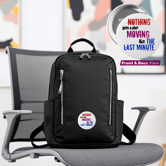 プロクカラフルラシユーモアのあるナトタイポグラフィ 缶バッジ