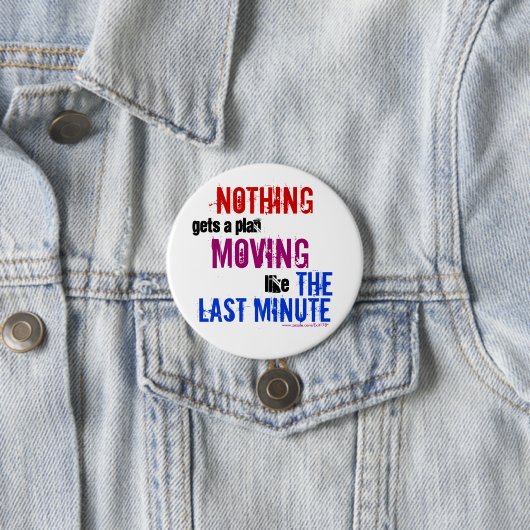 プロクカラフルラシユーモアのあるナトタイポグラフィ 缶バッジ (インサイチュ)