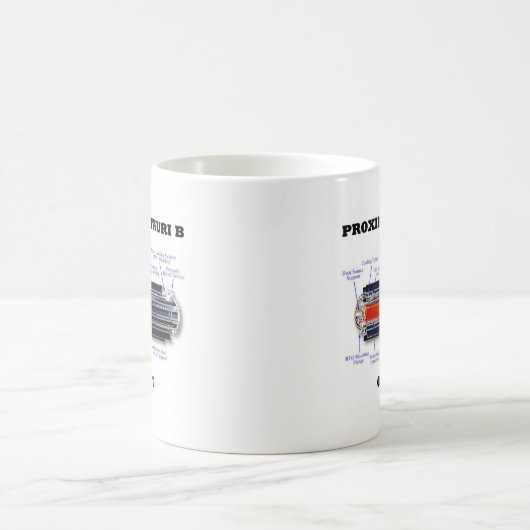 プロクシマケンタウリBまたはバストRTG天文学ユーモア コーヒーマグカップ (中央)