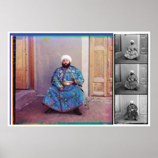 プロクディン・ゴルスキー、アリム・カーン、ブハラのエミール ポスター