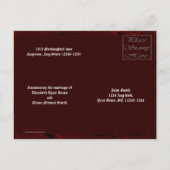 プロクラメーション ヴァンパイア ゴシック ウェディング 案内ポストカード (裏面)