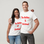 プロクリスマスか休日はクリスマスです! Tシャツ (ユニセックス)