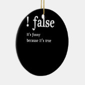 プログおもしろいラマ向けの誤プログラミングコーディング セラミックオーナメント (右)