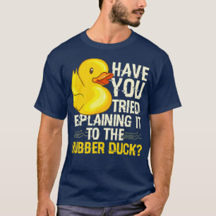 プログラマおもしろいーのラバーダックデバッグ Tシャツ