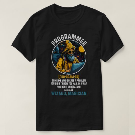 プログラマおもしろいー定義コーディングおよびコンピュータSc Tシャツ (デザイン正面)