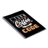 プログラマがコーヒーをコード化 ノートブック (右側)