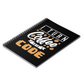 プログラマがコーヒーをコード化 ノートブック (左側)