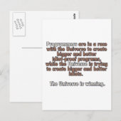 プログラマと宇宙 ポストカード (正面/裏面)