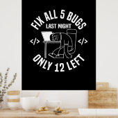 プログラマによる5つのバグの修正 ポスター (キッチン)