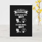 プログラマの寿命 – コードが機能しない カード (黄色い花)