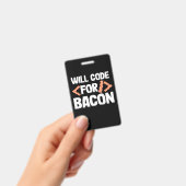 プログラマはベーコンのコードを書く バッジ (手持ち)