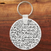 プログラマは複数のプログラミング・スキルを持つ キーホルダー (正面)