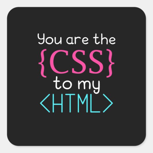 プログラマはHtmlのCss スクエアシール (正面)