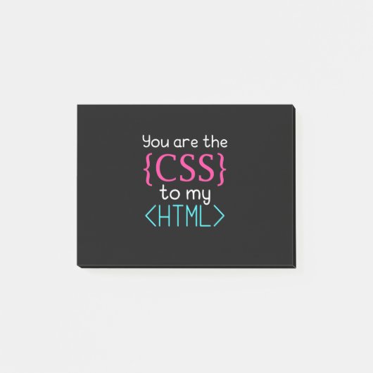 プログラマはHtmlのCss ポストイット (正面)
