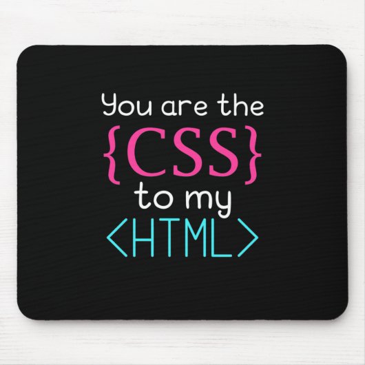 プログラマはHtmlのCss マウスパッド (正面)