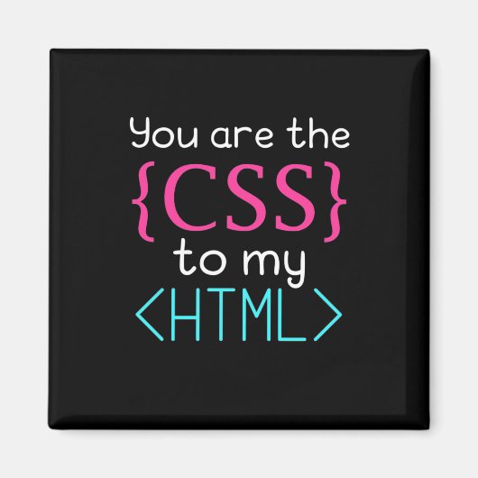 プログラマはHtmlのCss マグネット (正面)