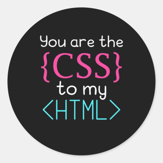 プログラマはHtmlのCss ラウンドシール (正面)
