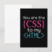 プログラマはHtmlのCss 出欠カード (正面/裏面)