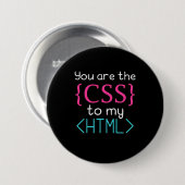プログラマはHtmlのCss 缶バッジ (正面&裏面)