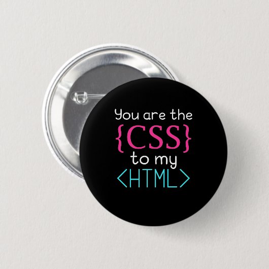 プログラマはHtmlのCss 缶バッジ (正面&裏面)