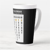 プログラマカレンダー カフェラテマグ (右アングル)