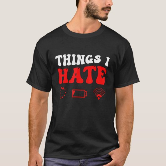 プログラマゲーマーが嫌いなもの Tシャツ (正面)