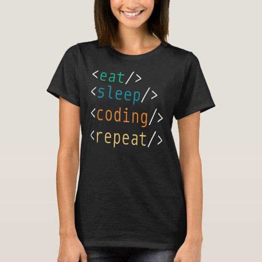 プログラマコーダ計算機おたく符号化プログラミング Tシャツ (正面)