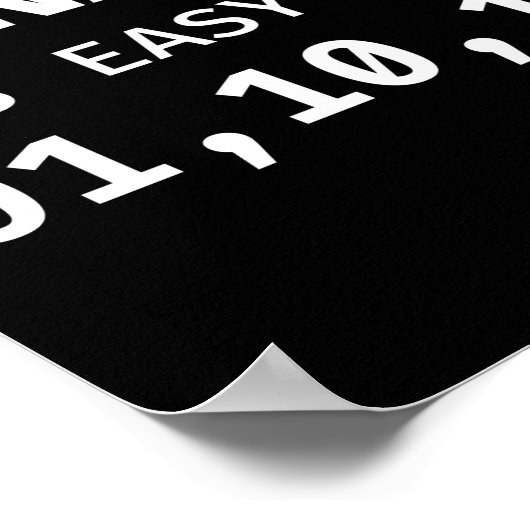 プログラマコーディングバイナリは01 10 11として簡単される ポスター (角)