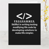 プログラマコーディング開発者プログラマ カード (黄色い花)