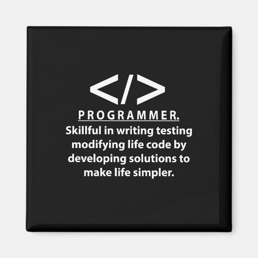 プログラマコーディング開発者プログラマ マグネット (正面)